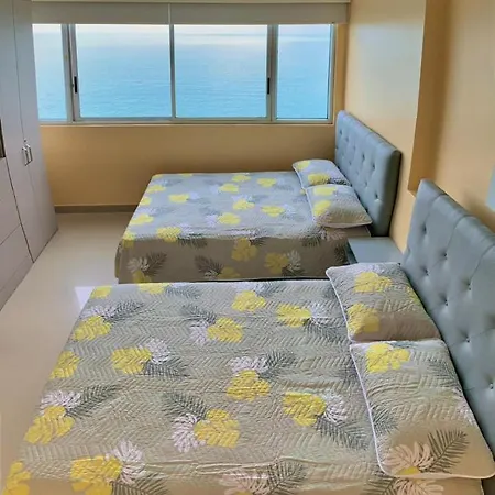 Apartamento 2p1-32 De 2 Alcobas Frente Al Mar Con Aire Acondicionado Y Wifi *