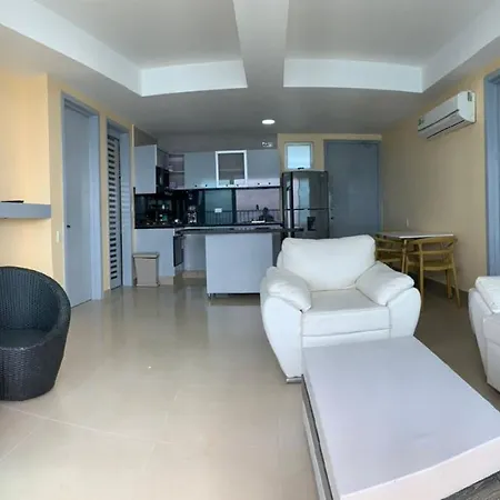 2p1-32 De 2 Alcobas Frente Al Mar Con Aire Acondicionado Y Wifi *