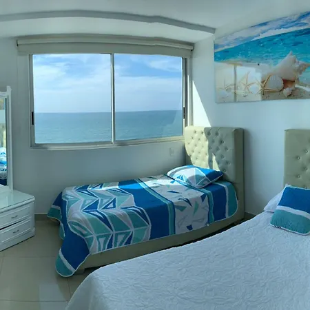 2p1-32 De 2 Alcobas Frente Al Mar Con Aire Acondicionado Y Wifi * Cartagena