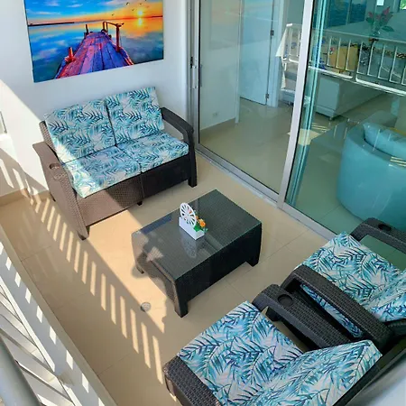 2p1-32 De 2 Alcobas Frente Al Mar Con Aire Acondicionado Y Wifi Apartamento