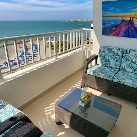 2p1-32 De 2 Alcobas Frente Al Mar Con Aire Acondicionado Y Wifi * Cartagena
