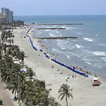 2P1-32 Apartamento De 2 Alcobas Frente Al Mar Con Aire Acondicionado Y Wifi
