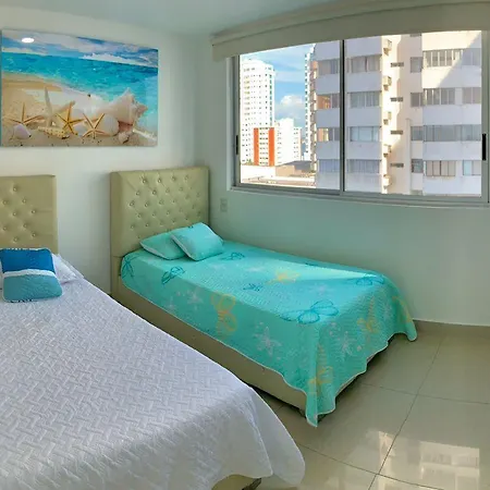 2p1-32 De 2 Alcobas Frente Al Mar Con Aire Acondicionado Y Wifi Apartamento *