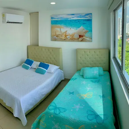 2p1-32 De 2 Alcobas Frente Al Mar Con Aire Acondicionado Y Wifi *